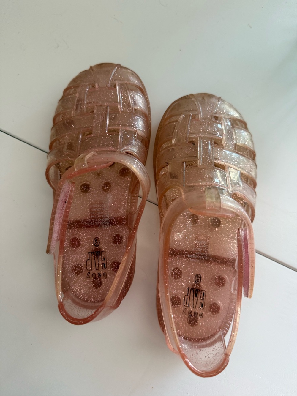 GAP Glitter Jelly Sandals in Rose Gold - Picture 3 of 3